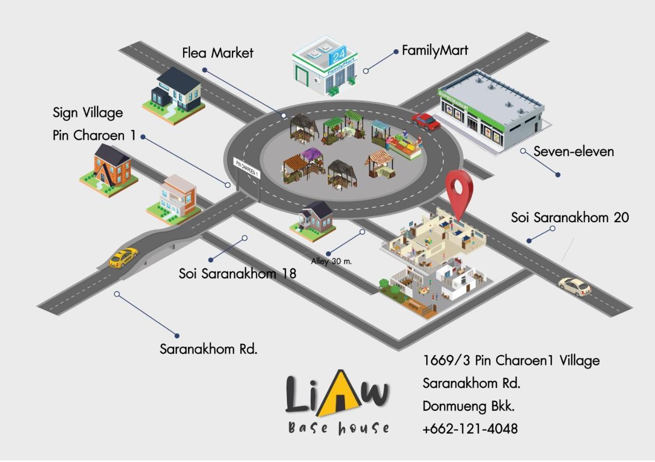 Liaw Base House Pansiyon Bangkok Dış mekan fotoğraf